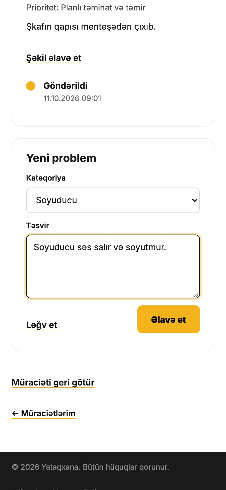 Yeni problem forması